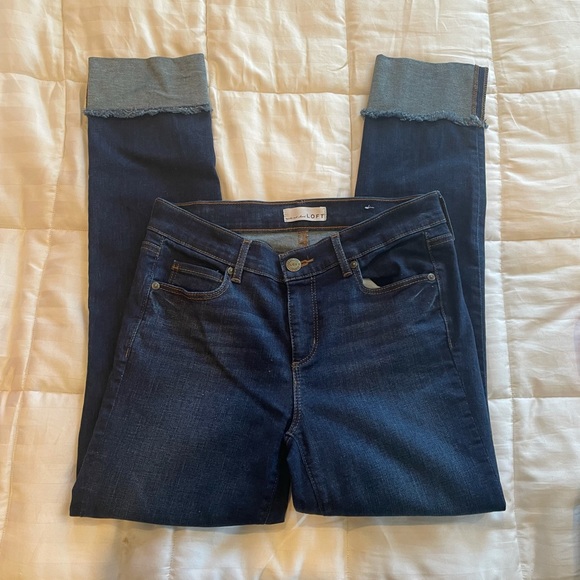 Loft Modern Straight Cuffed Jeans - Picture 15 of 16